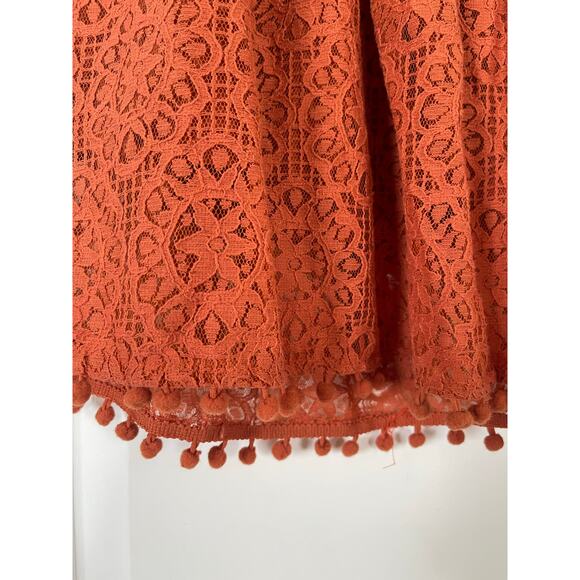 NWT Girls Lace Pom Pom Flutter Sleeve Princess Party Dress 5T - Picture 6 of 10